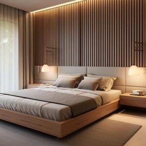 Wood panel kamar tidur ddd