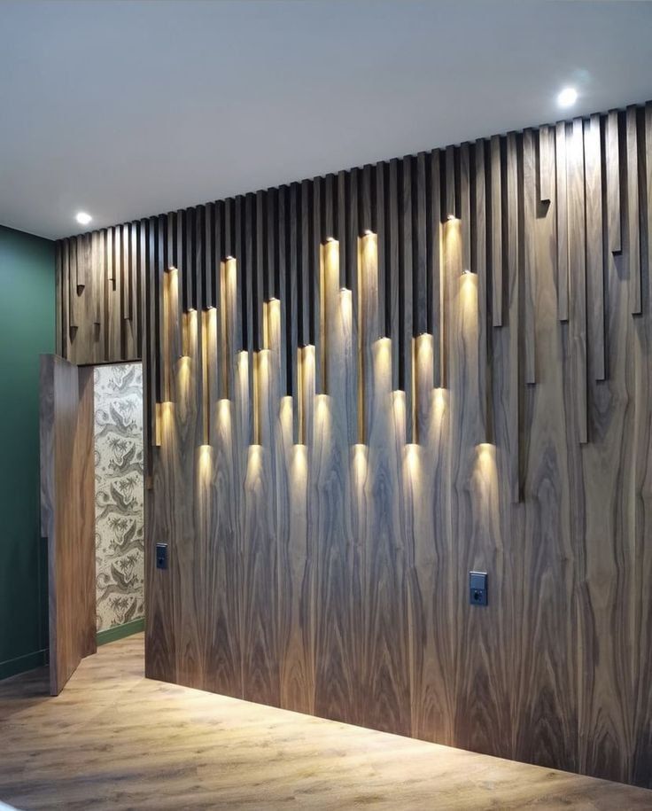 Wood panel dan lampu bbb