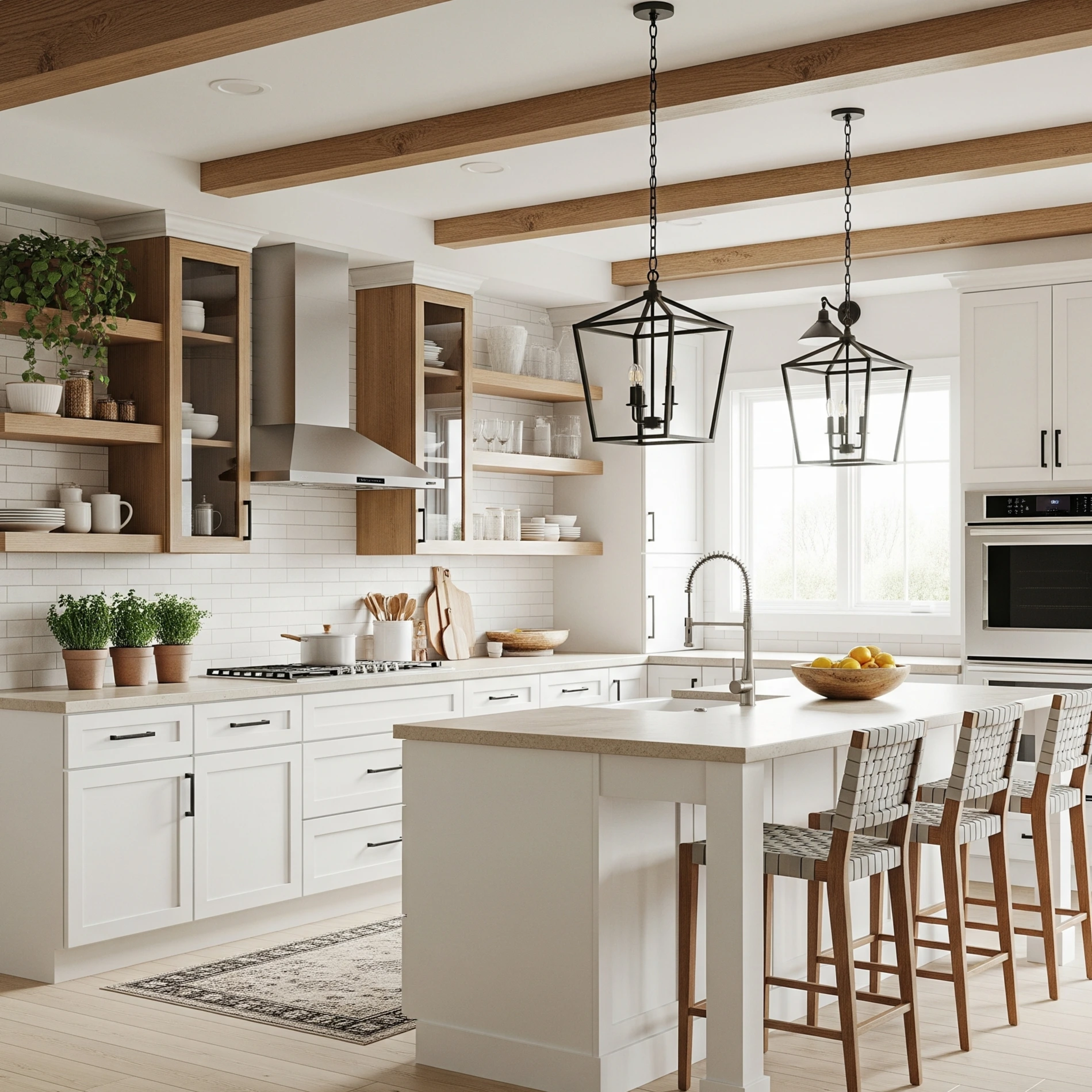 Kitchen Set Terbuka Farmhouse Modern 1x1