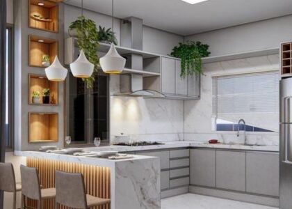Kitchen set custom modern kale