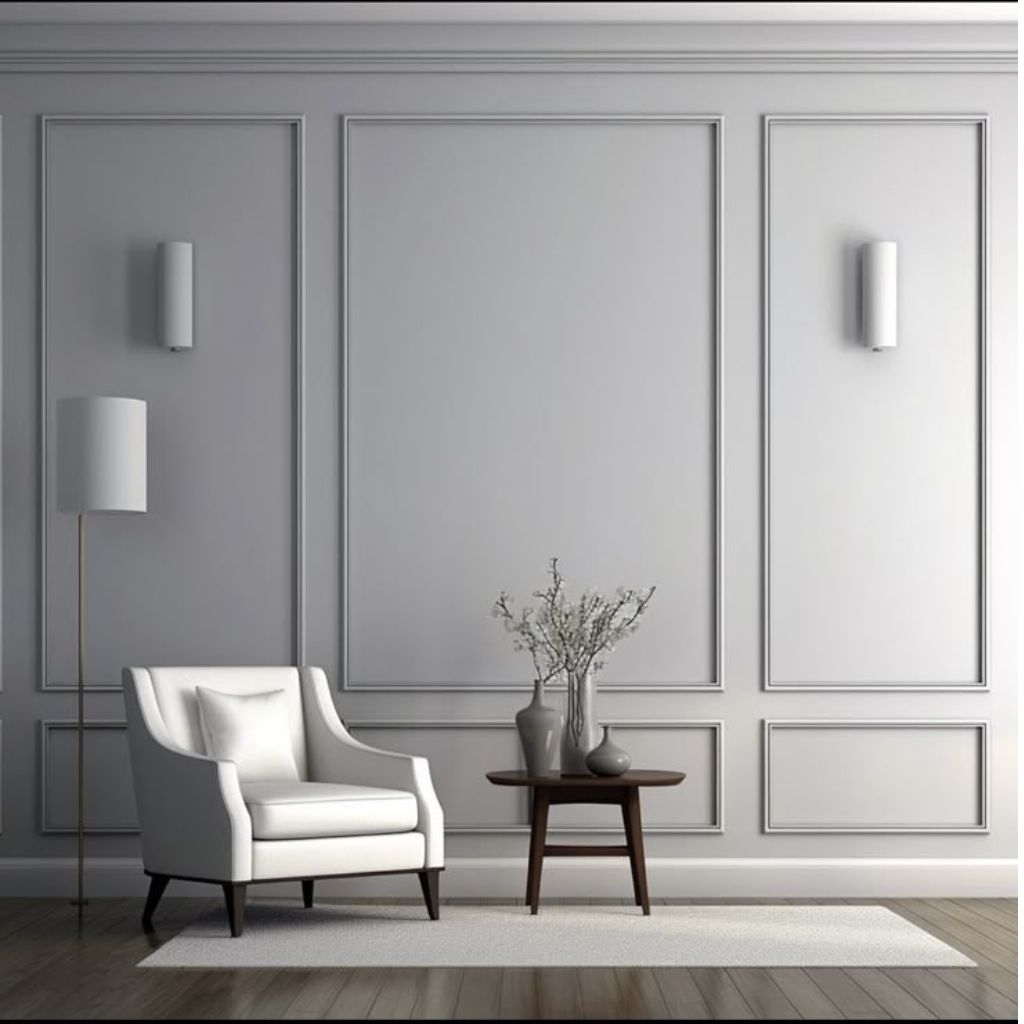 pemasangan wall moulding foto bawah 5