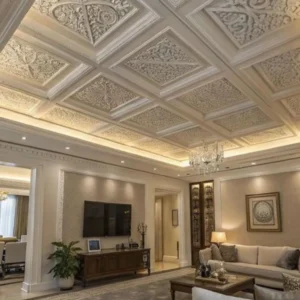 Plafon pvc relief modern loroo