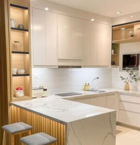 rubah suasana dapur dengan kitchen set