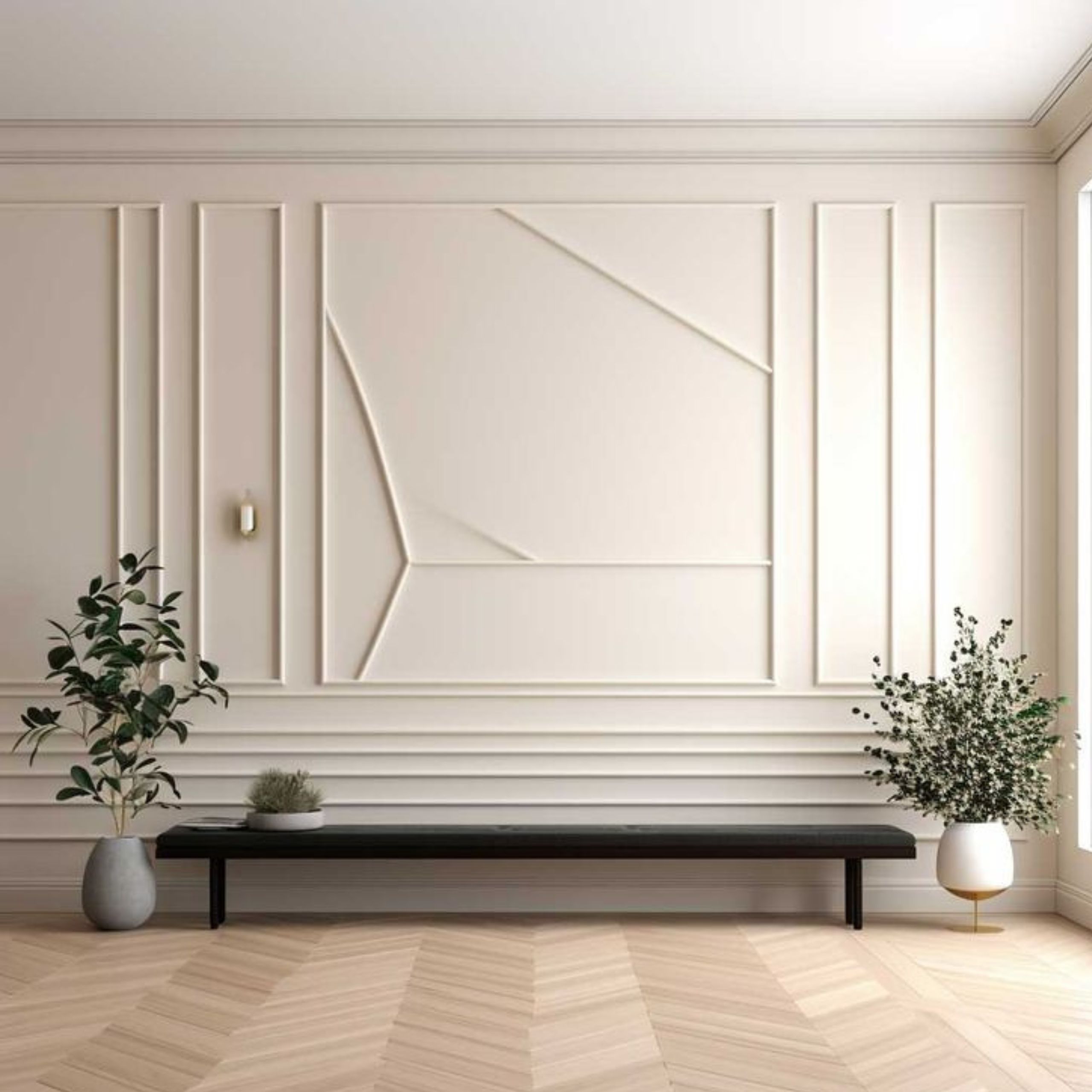 wall moulding panel geometris foto ke 2