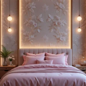 Backdrop kamar tidur anak 123
