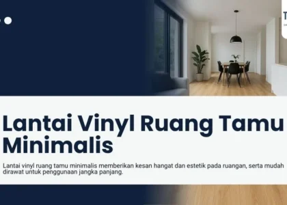 Lantai vinyl ruang tamu minimalis