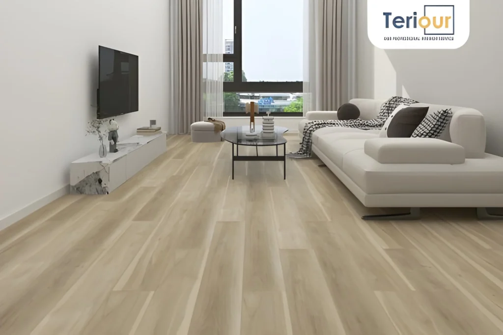 lantai vinyl ruang tamu minimalis