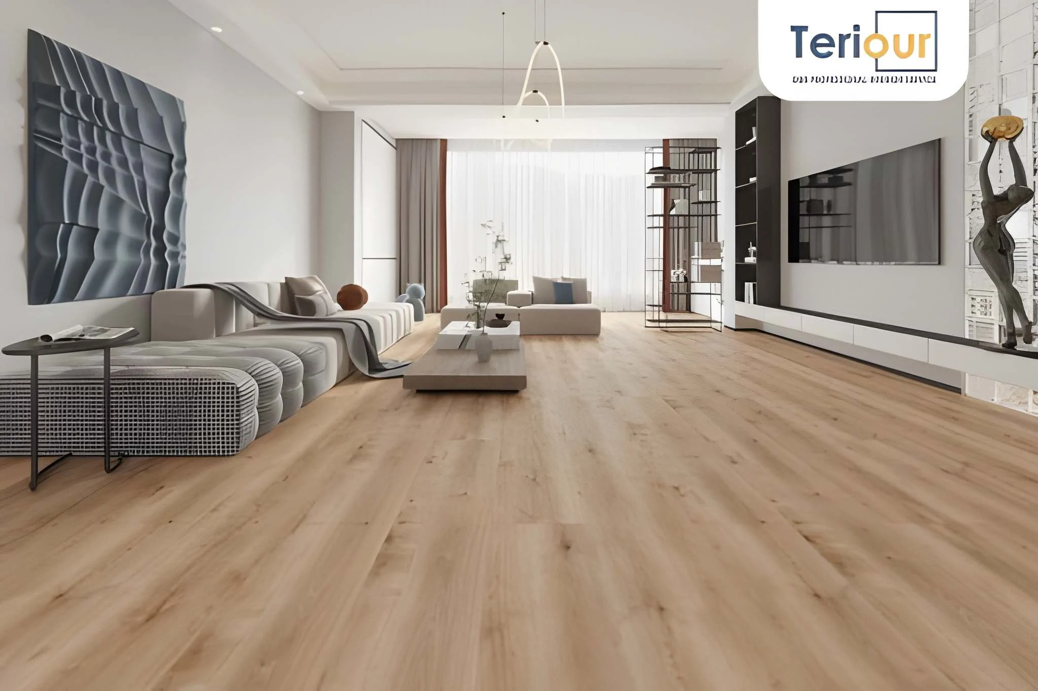 lantai vinyl ruang tamu minimalis