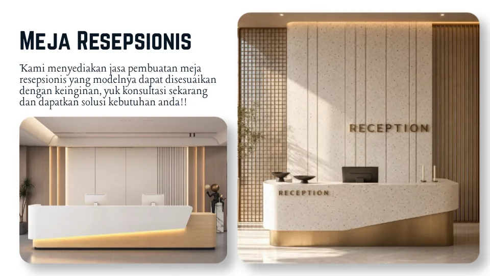 Meja resepsionis - homepage