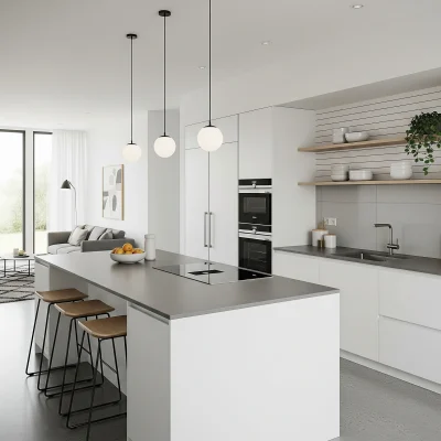 Kitchen Set Terbuka Modern Utama 1x1