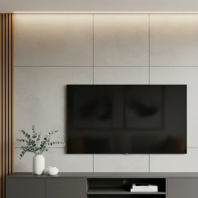 backdrop tv minimalis landsacape bg
